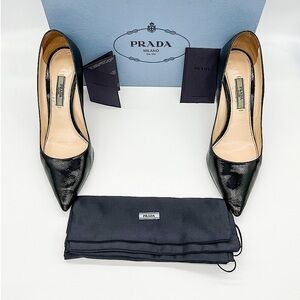 Prada Glossy Black Heels